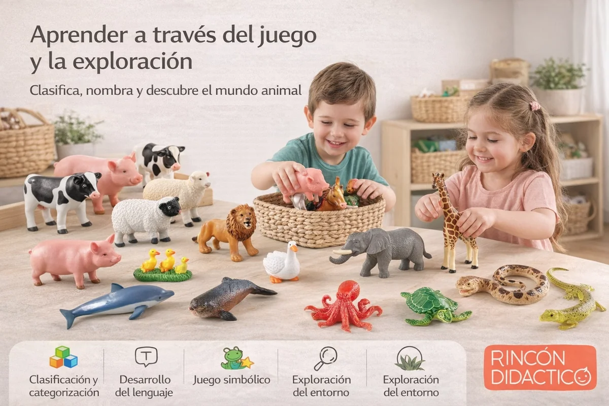 Colección de animales educativos